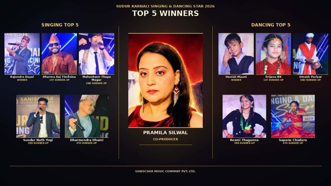 'Sudur Karnali Singing and Dancing Star 2026' Title Awarded to Rajendra Dayal and Hanish Mauni