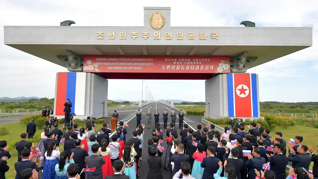 Russia and North Korea Open First Dedicated Road Bridge Across Tumen River