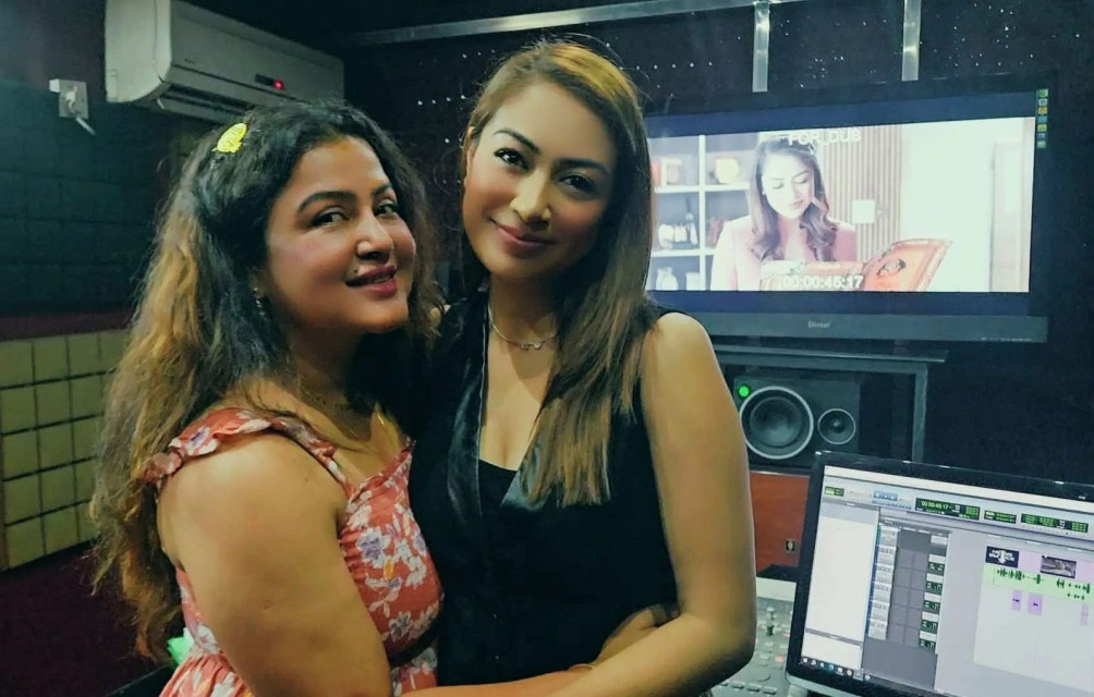 Dubbing Begins for Rekha's Film 'Maya Bhanekai Yasto Hola'