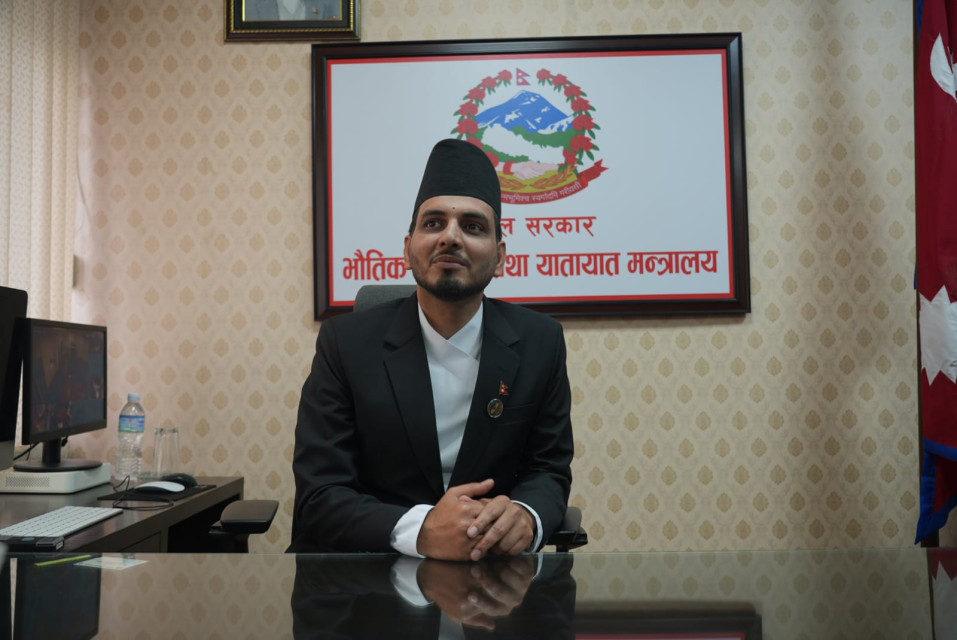 Sunil Lamsal Assumes Office as Minister of Physical Infrastructure and Transport
