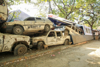 Abandoned Vehicles at Bhrikuti Mandap (Photos)