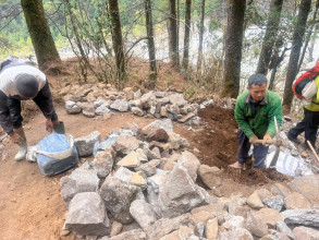 Everest Trail Damaged by Thame Flood Being Reconstructed (Photos)