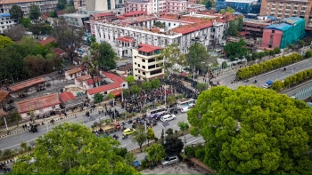 UML Protest – Day Two: Aerial View of the Babarmahal Area