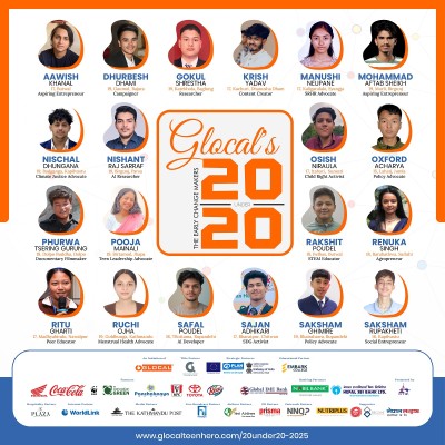 Glocal Pvt. Ltd. Unveils the "20under20" for Golchha Group presents Glocal Teen Hero Nepal 2025