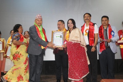 Women Honored at Teej Special Recognition Program