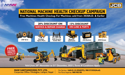 National Machine Health Checkup Campaign Announced by MAW Earthmovers