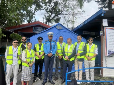 NRNA President Shrestha Inspects Baggi Khana