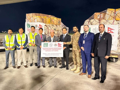 Pakistan Hands Over 100 Tons of Relief Assistance to Flood-Affected Nepal