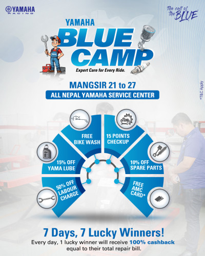 Yamaha Nepal Announces “Yamaha BLUE CAMP” – A Nationwide Service Week for Every Yamaha Rider