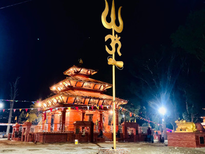 Construction of Traditional Ashutosh Mahadev Temple in Rapti