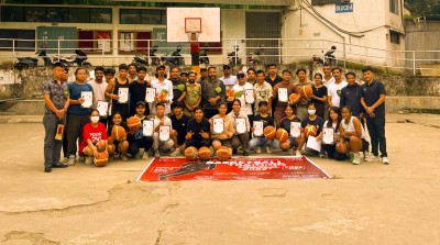 Free Basketball Training Camp Concludes Successfully at Shankar Dev Campus