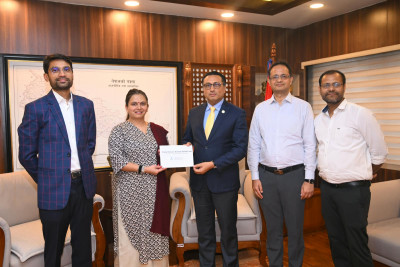 Shankar Group Donates Rs 4 Crore for Bhotekoshi Flood Victims