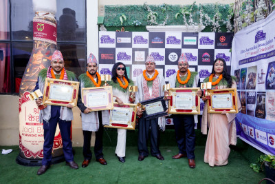 Film Journalists Association Nepal Honors 7 Individuals with Awards and Recognitions