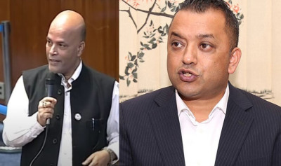 Gagan Thapa Congratulates Amaresh Singh on Sarlahi-4 Victory