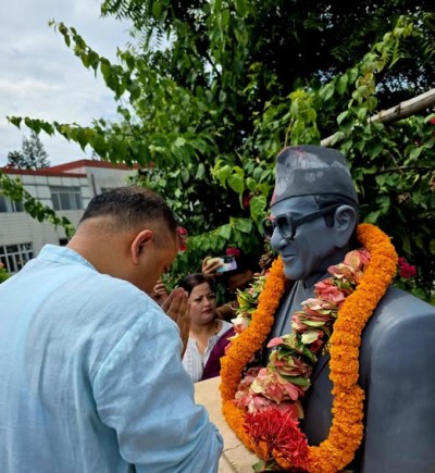 Gagan Thapa Pays Tribute on the 43rd Memorial Day of BP Koirala