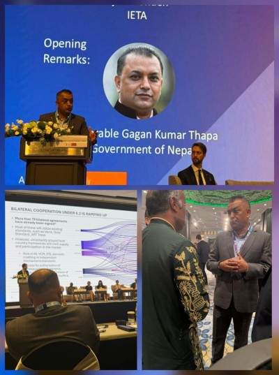 Gagan Thapa Participates in Asia Climate Summit in Thailand, Shares Nepal’s Carbon Trade Opportunities