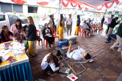 114 Units of Blood Collected at Gurung Jewelry House Pvt. Ltd.’s Open Blood Donation Program