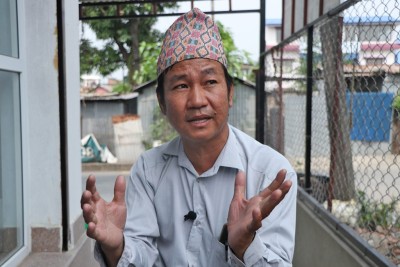 Mayor of Dharan Hark Sampang Visits Baluwatar but Could Not Meet PM