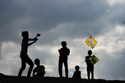 As Dashain Nears, the Sky Fills with Colorful Kites
