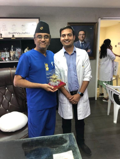 Dr. Krishna Raj Khanal Completes Advanced Robotic Joint Replacement Fellowship in India