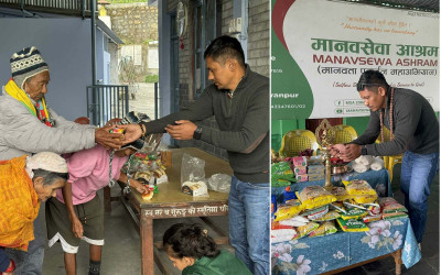 Founder Gurung's Birthday Celebrated at Old Age Home and Manav Sewa Ashram