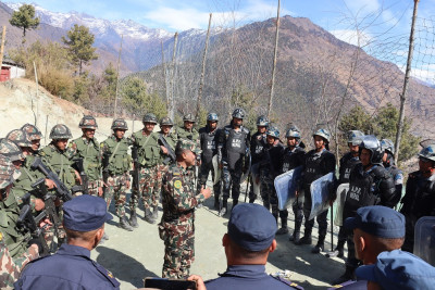 Mugu Conducts Joint Security Mock Drill for Upcoming Election