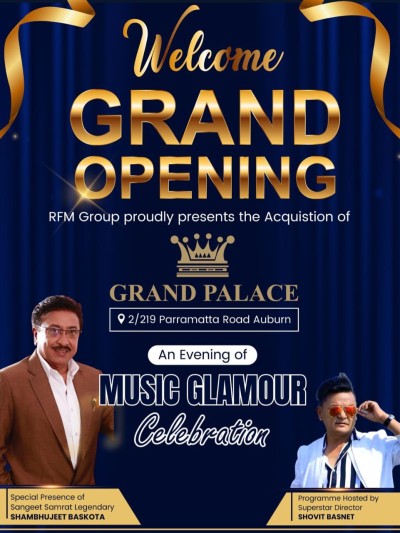 Shambhujit and Shobhit Basnet Steal the Show at Grand Opening of ‘Grand Palace Function Center’ in Sydney