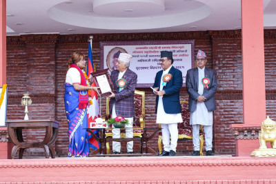 Gita Adhikari Honored with ‘Natikaji National Art Journalism Award 2081’