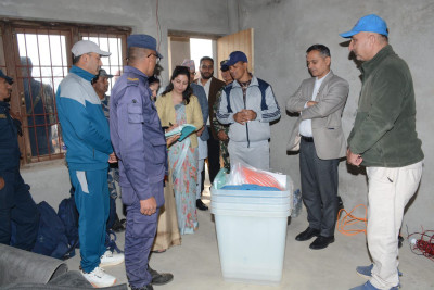 Home Minister Inspects Polling Stations in Remote Areas of Lalitpur