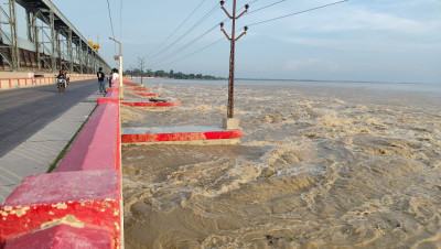 Koshi Barrage Water Flow Reaches 190,000 Cusecs; 24 Gates Opened, Authorities Urge Caution