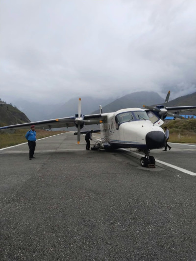 Sita Air Plane Wheel Comes Off in Dolpa's Juphal