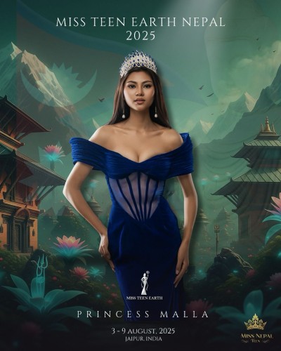 Princess Malla to Represent Nepal at Miss Teen Earth 2025