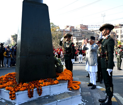 President Ramchandra Paudel Honors Nation Builder Prithvi Narayan Shah