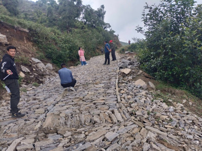 Road Upgrade Work Underway in Umakunda Rural Municipality