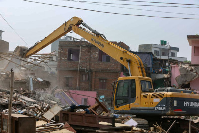Government Demolishes Permanent Houses in Kathmandu's Gairigaon Slum