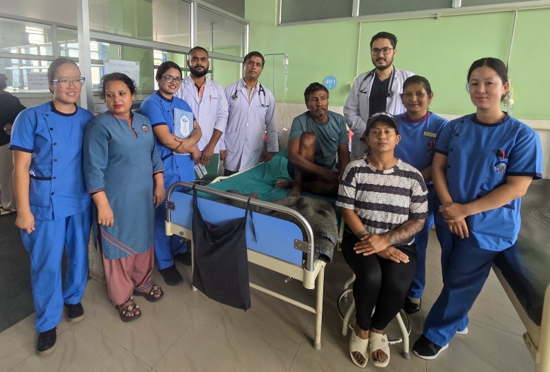Successful Treatment of Heart Attack Patient at Nepal Medical College