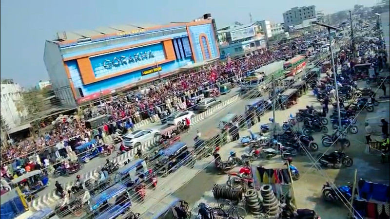 Crowd Gathers as Balen Shah Files Candidacy in Jhapa-5