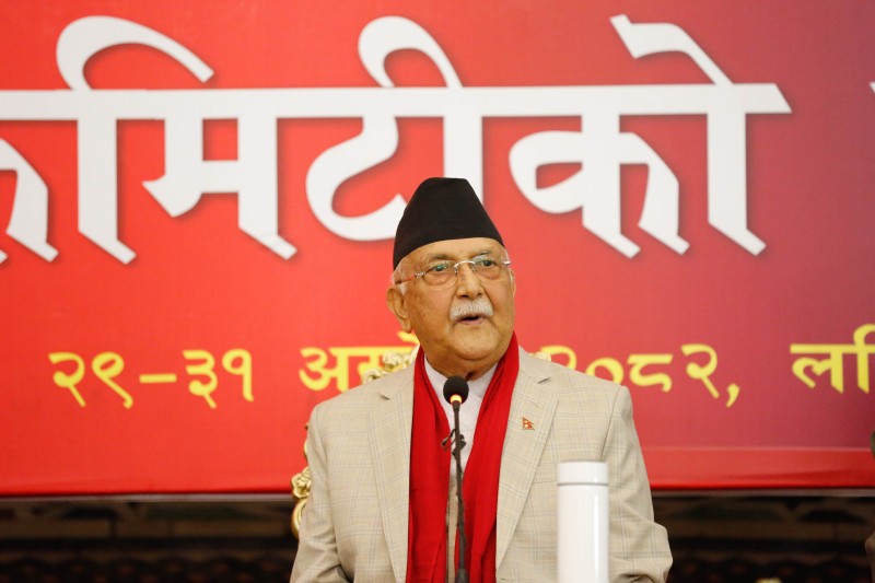 No Election on Fagun 21, Interim Government Unconstitutional: KP Oli