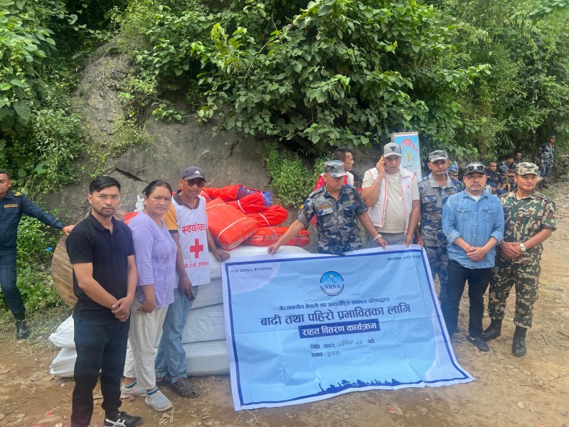 Relief Distribution in Ilam Affected by Floods and Landslides BY NRNA