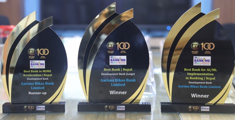 Garima Development Bank Honored with ‘The Best Bank’ Award