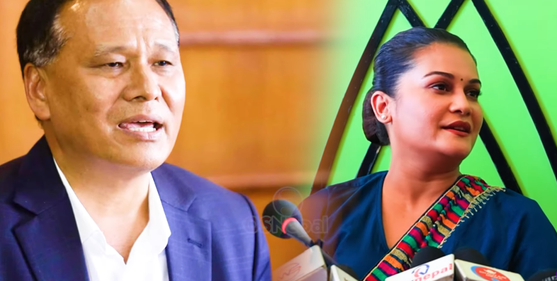 "Rima Bishwokarma says, 'If I win the election, I will become a minister; otherwise, I will be a Member of Parliament. This is the reason why I joined Kulman's party.'"