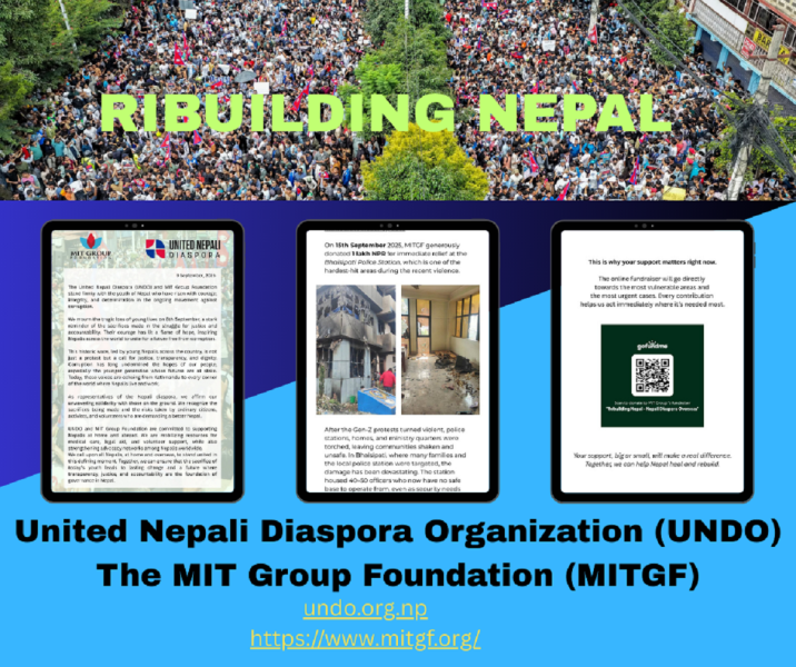 UNDO and MIT Foundation Launch Relief and Reconstruction Efforts in Nepal: Appeal for Support