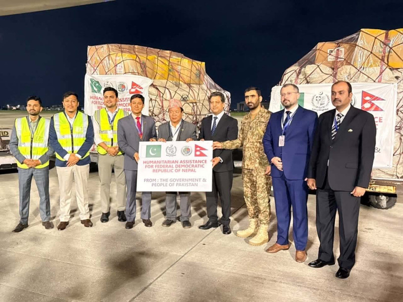 Pakistan Hands Over 100 Tons of Relief Assistance to Flood-Affected Nepal