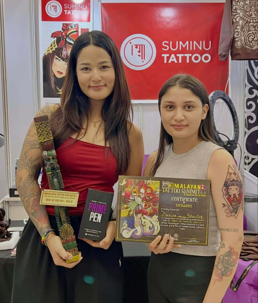 Sumina Shrestha Continues Winning Streak with Best of the Day Title at Himalayan Tattoo Summit III
