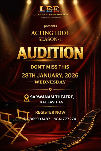 'Acting Idol' Season-1 Competition Audition organized by Luxury Event and Entertainment