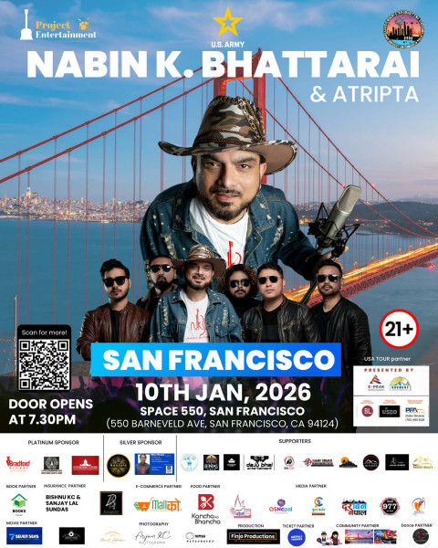 Nabin K. Bhattarai to Perform Live in San Francisco on January 10, 2026