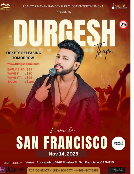Durgesh Thapa Live in San Francisco: A Historic Nepali Musical Night!