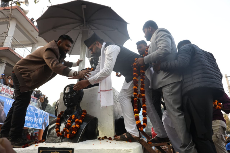 Balen Shah Pays Tribute to Martyr Ramesh Mahato in Lahan