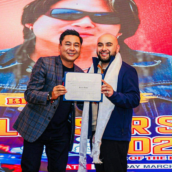 Singer Bijay Lama Honored in New York by Assembly Member Steven Raga