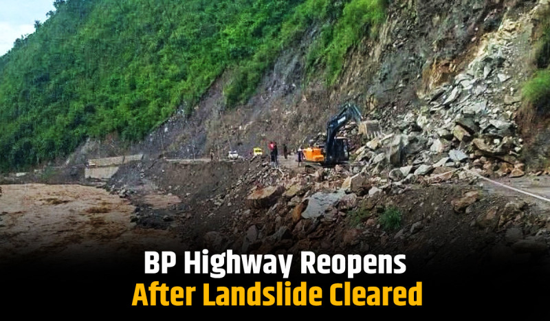 BP Highway Reopens After Landslide Cleared